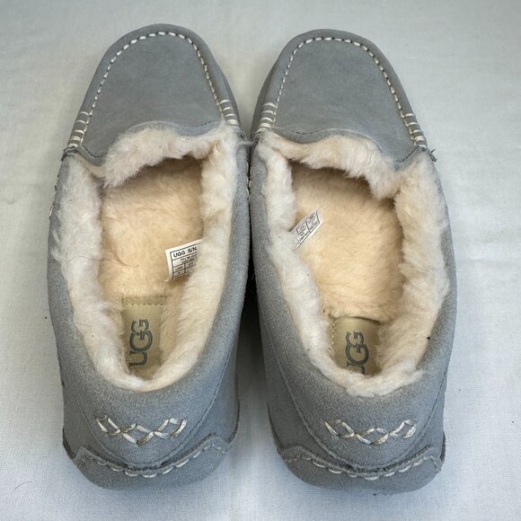 UGG Ansley Light Grey Suede Water Resistant Slipper - Picture 10 of 10